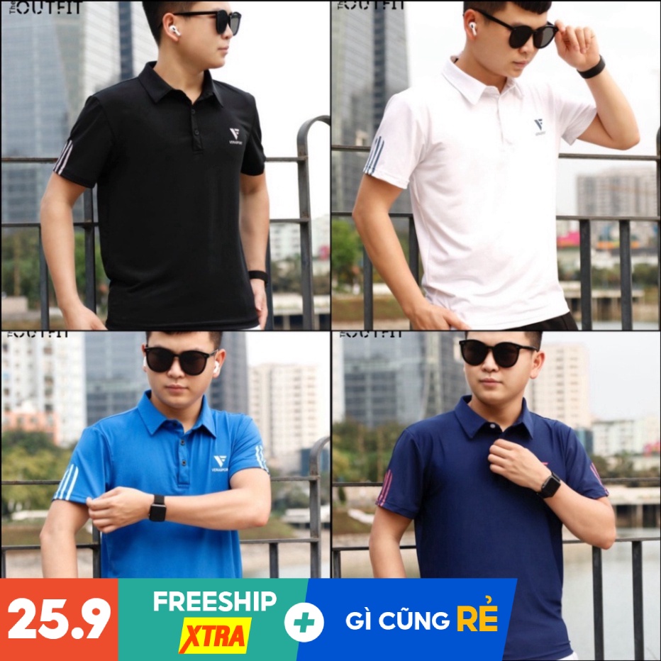 Áo Polo Nam Trơn Phong Cách Trẻ Trung Basic - Áo Thun Nam Thể Thao Kiểu Dáng Đơn Giản Cao Cấp