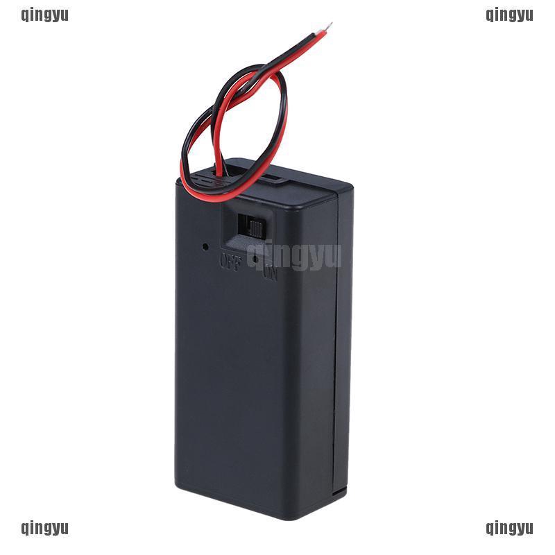 Hộp đựng pin 9V PP3 có công tắc kích thước 6.7cm x 3.2cm x 2.1cm