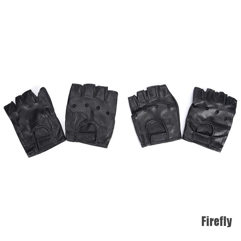 Găng tay da PU hở ngón thời trang cá tính cho nam và nữ