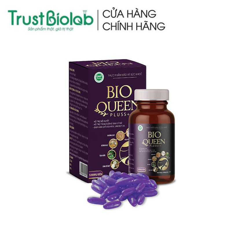 (Hộp 45 viên) BIOQUEEN PLUSS - TĂNG CƯỜNG NỘI TIẾT TỐ NỮ, KHÔ HẠN, LÃO HÓA, ĐẸP DA, GIẢM SẠM NÁM - WOOGROUP