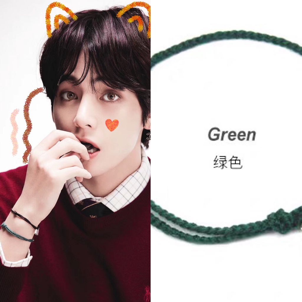 2021 KPOP BTS Hand Strap Vòng Tay Thời Trang đầy Màu Sắc Cặp đôi Vòng Tay Bạn Bè Tốt Jungkook V Kim Tae Hyung | BigBuy360 - bigbuy360.vn