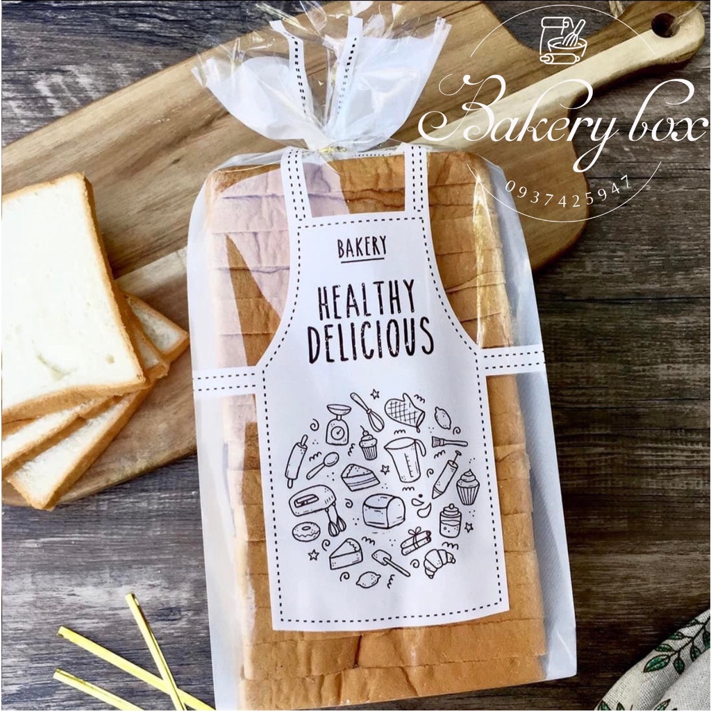 Túi Bánh Mì Hoa Cúc Hình Tạp Dề, Túi Sandwich