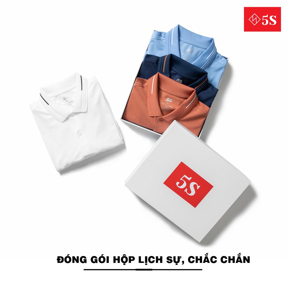 [MUA 2 GIẢM 30K] Áo Thun Nam Cổ Bẻ 5S (4 Màu) Chất Liệu Thun Cao Cấp, Phom Dáng Trẻ Trung, Nam Tính | BigBuy360 - bigbuy360.vn