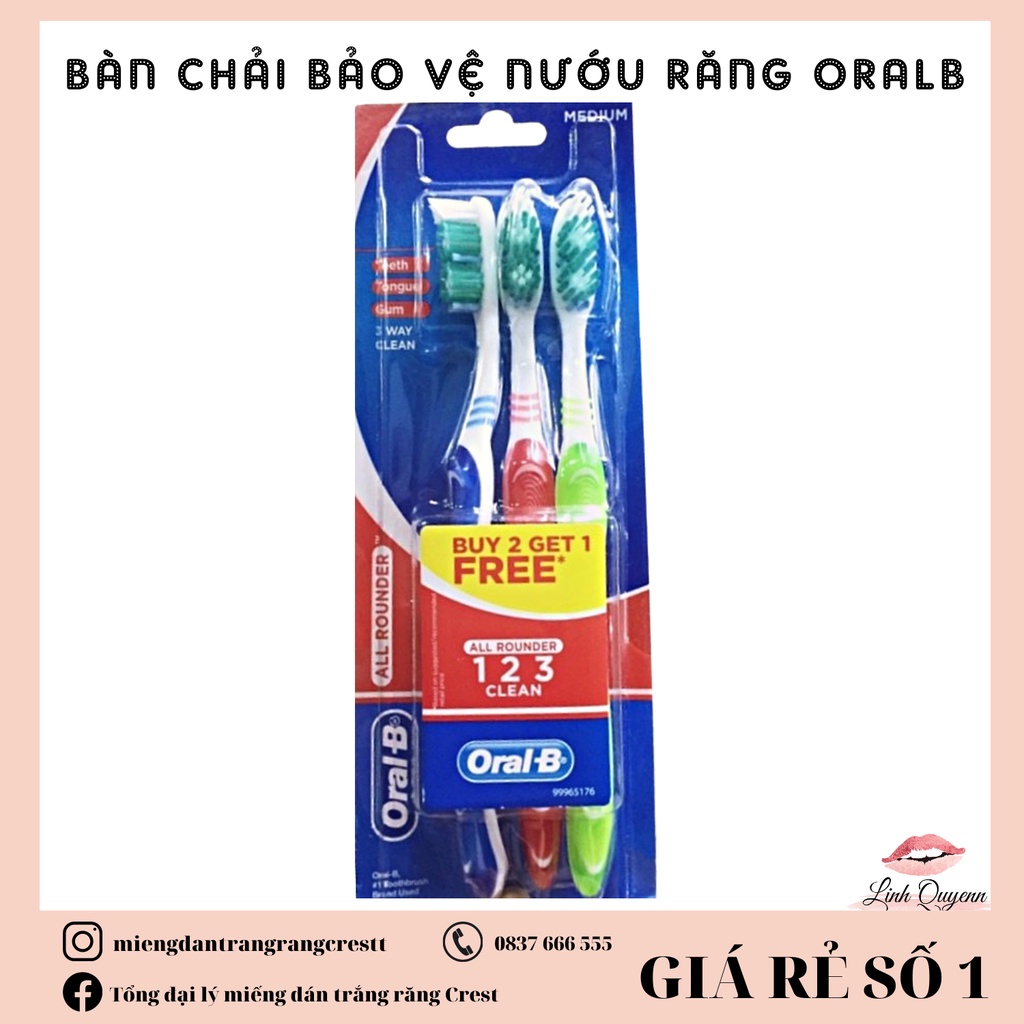 Bàn chải đánh răng bảo vệ và massage nướu Oral B- Giúp răng chắc