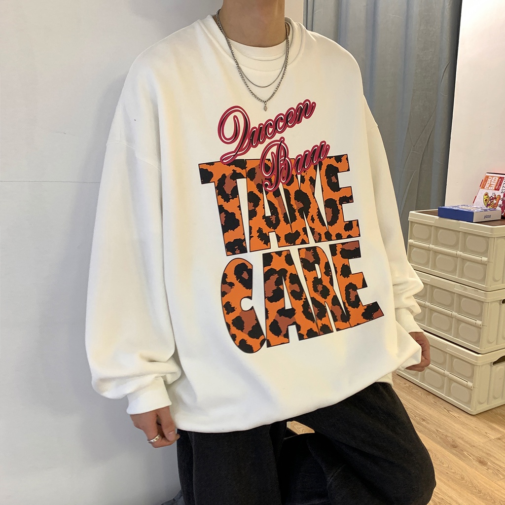 Áo Nỉ Tay Dài Cổ Tròn In Chữ Thời Trang Dành Cho Nam Size M-3XL