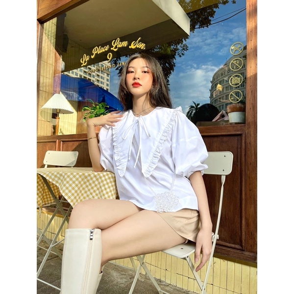 SET ÁO CỔ SEN BÈO TO + QUẦN SHORT