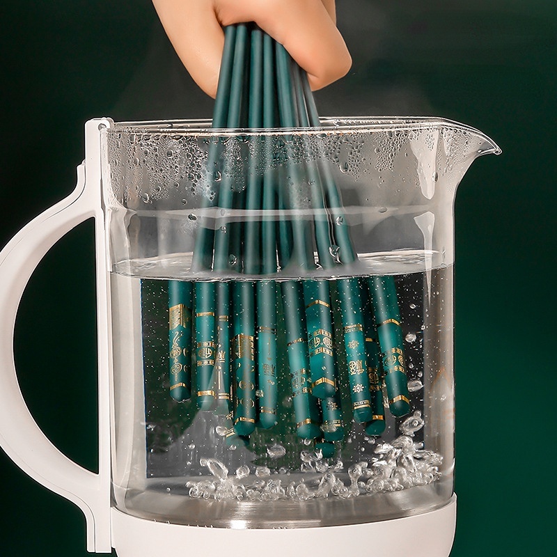 Đũa Hợp Kim Chống Trượt Chịu Nhiệt Cao Màu Đỏ Và Xanh Lá Dùng Trong Nhà