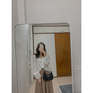 Chân váy xếp li dáng dài