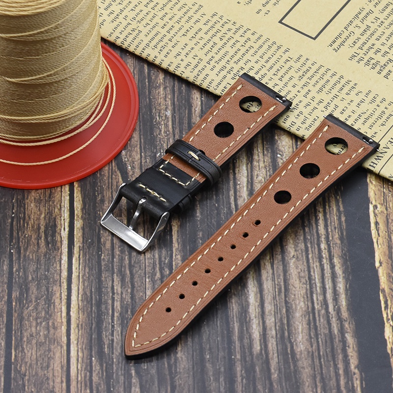 Dây Đeo Bằng Da Thật 22mm 24mm Phong Cách Retro Cho Đồng Hồ Huawei Watch GT GT2 46mm