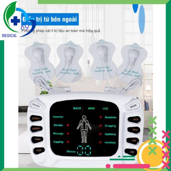 Freeship-- Máy Xung Điện Trị Liệu 8 Miếng Dán