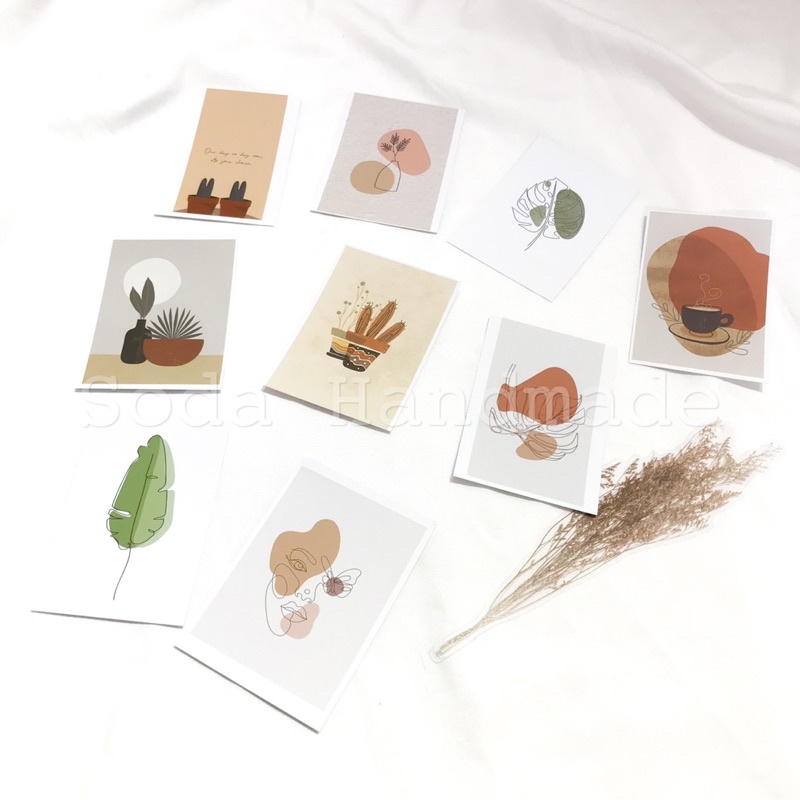 Bộ thiệp Postcard Hàn Quốc-Decor Trang trí chụp hình