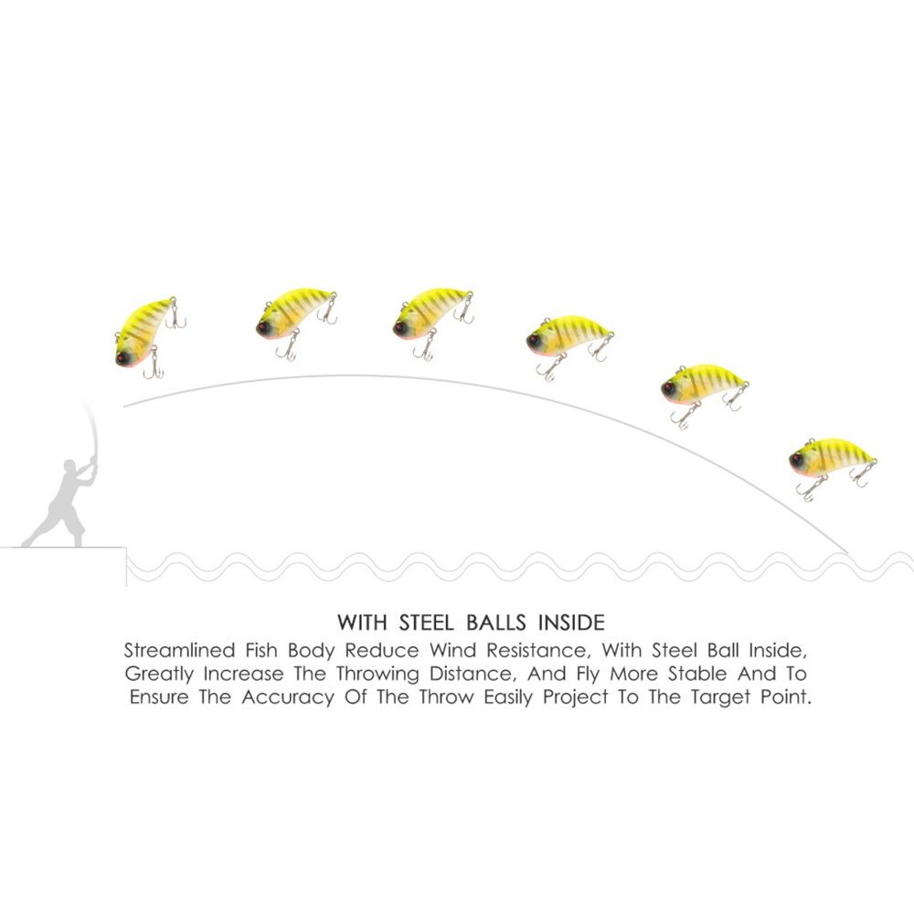 Móc Câu Cá 13g 55mm Bằng ABS Nhiều Màu Sắc