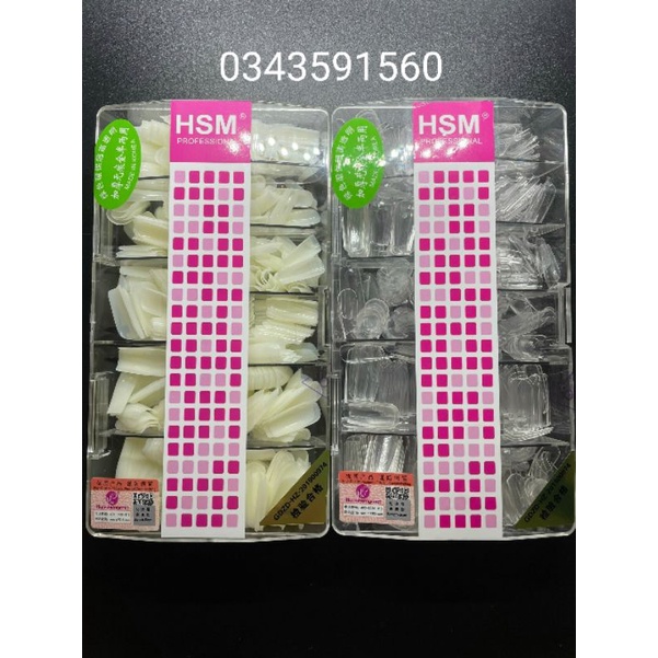 Móng úp phom vuông HSM(hàng chuẩn phom,dẻo)