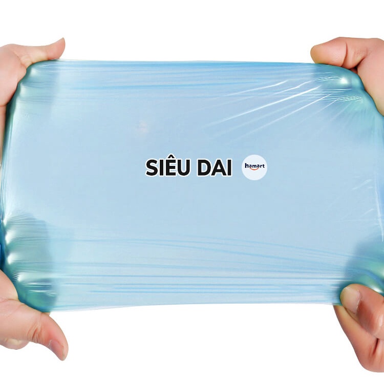 Cuộn 20 Túi Rác Có Quai Hamart 46x60 CM Bao Rác Đen Nilon Quai Xách Chống Bẩn Tay Tiện Lợi