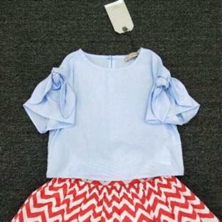Freeship 99k toàn quốc_,Áo sơ mi Zara kết nơ