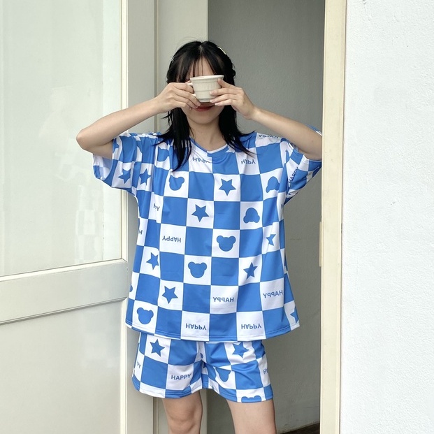 [ Nhiều mẫu ] Pijama bộ đồ ngủ, bộ đồ nữ mặc nhà chất liệu cotton cộc tay áo phông, quần đùi - Poohouse BN-AOTHUN