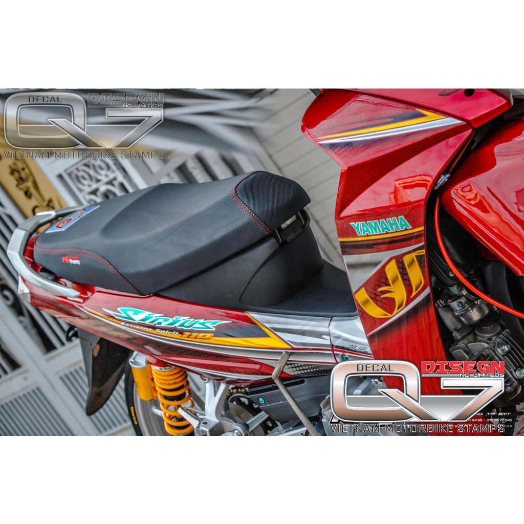 Tem Rời Sirius 110 Đỏ Bạc