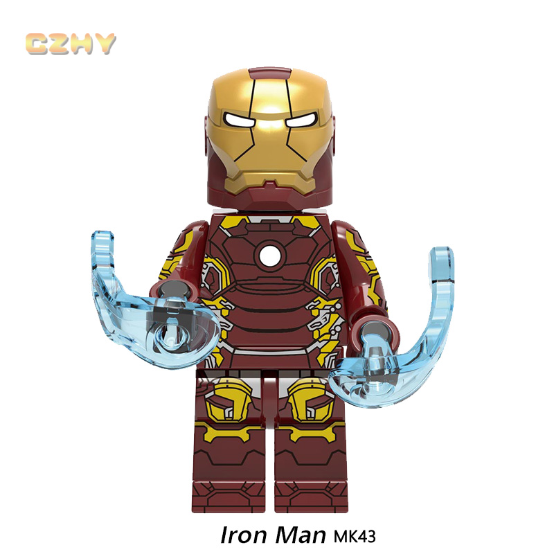 Mô Hình Lắp Ráp Lego Ironman Mark 45 Ultron Mark 17 Mark 33 Mark 43 Xh1339