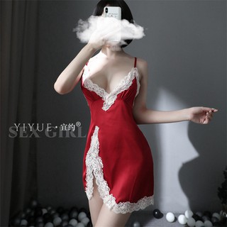 Đồ ngủ, set đồ nữ lụa ren hở lưng HERMOSA (M6)