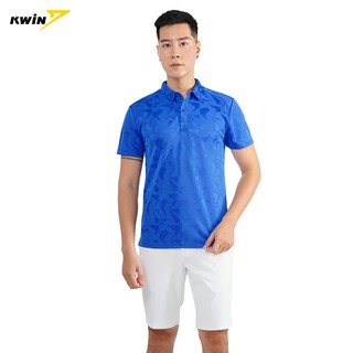 Áo Polo Nam Cao Cấp Kwin KPS010S8 Màu Xanh Trẻ Trung,Thoáng Mát, Không Phai,Không Xù