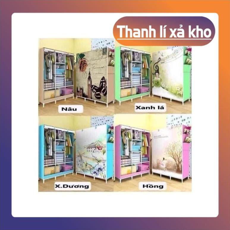 Mua Lẻ Rẻ Như Sỉ, TỦ QUẦN ÁO 3D 3 buồng 8 Ngăn ♥️♥️♥️ , ĐỒ GIA DỤNG BINBON