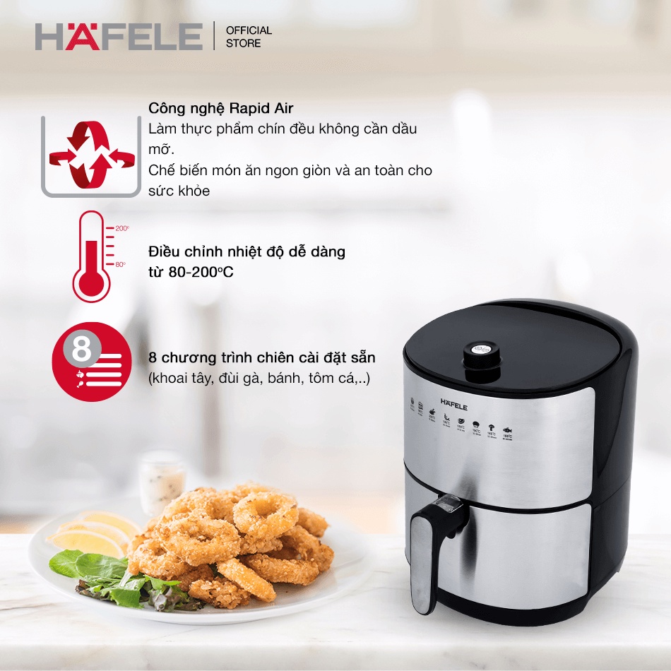 Nồi Chiên Không Dầu Hafele AF-68A 3.2L