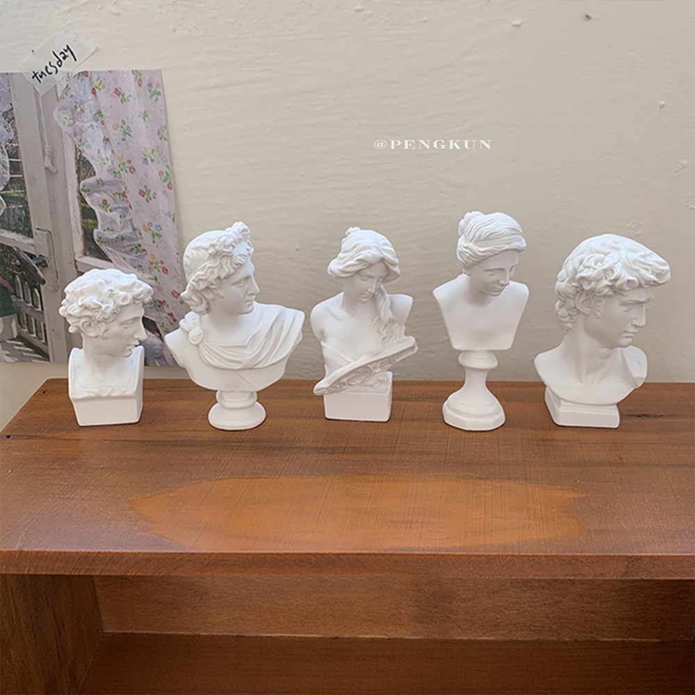10 đầu tượng bán thân cỡ nhỏ làm đồ trang trí
