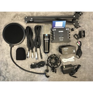 [Freeship toàn quốc từ 50k] Combo Micro Thu Âm Takstar PC K600 + Soundcard XOX K10 + Phụ Kiện