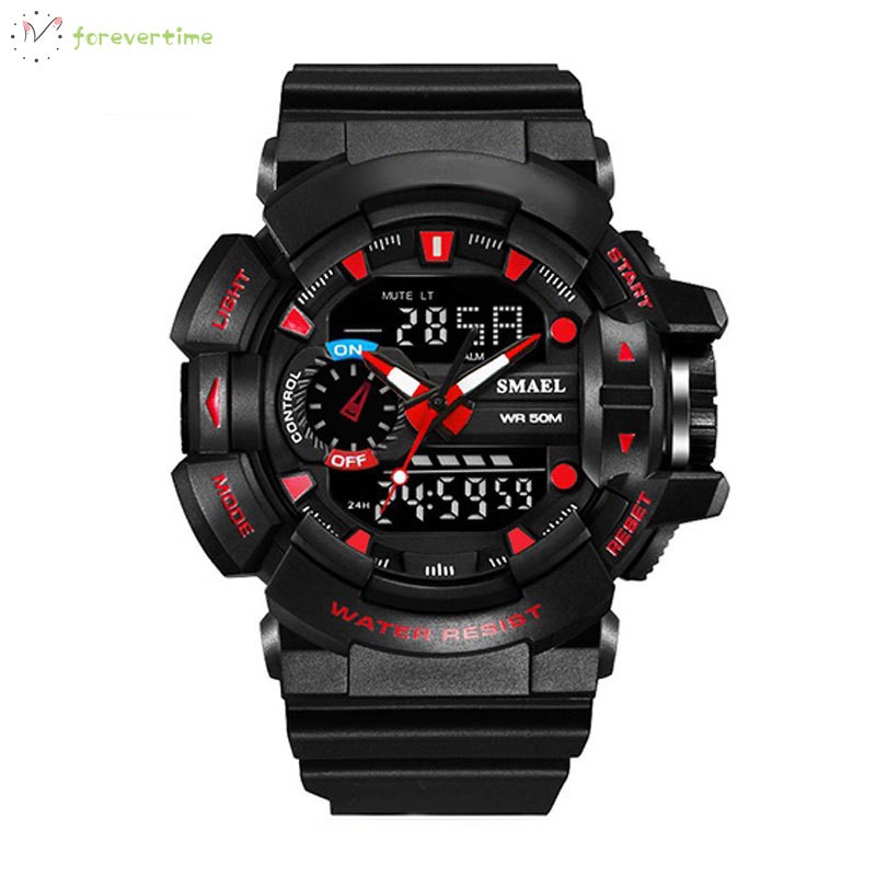 ☞ Phụ kiện trang sức☜ Sport Watch LED Digital Watches 50M Waterproof Multifunctional Wristwatch with Alarm Clock Date