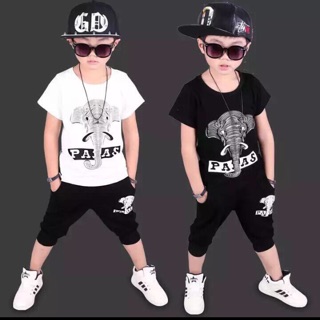 Bộ quần áo hình voi bé trai