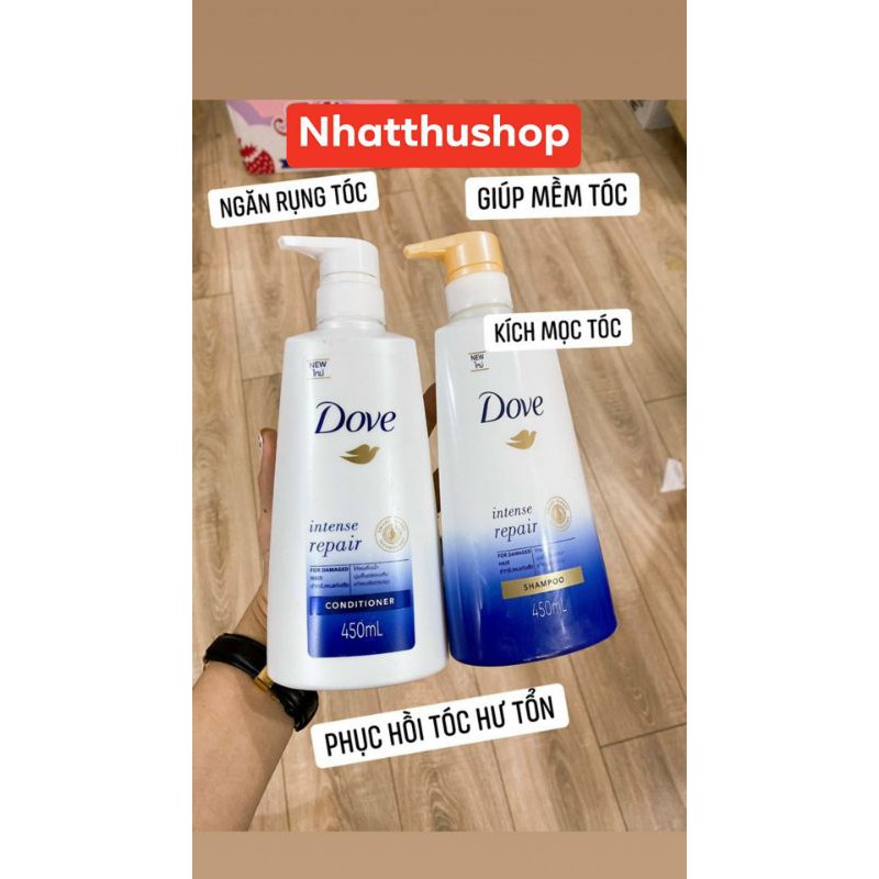 Dầu Gội/Xả Dove 450ml Thái Lan[nhatthushop]
