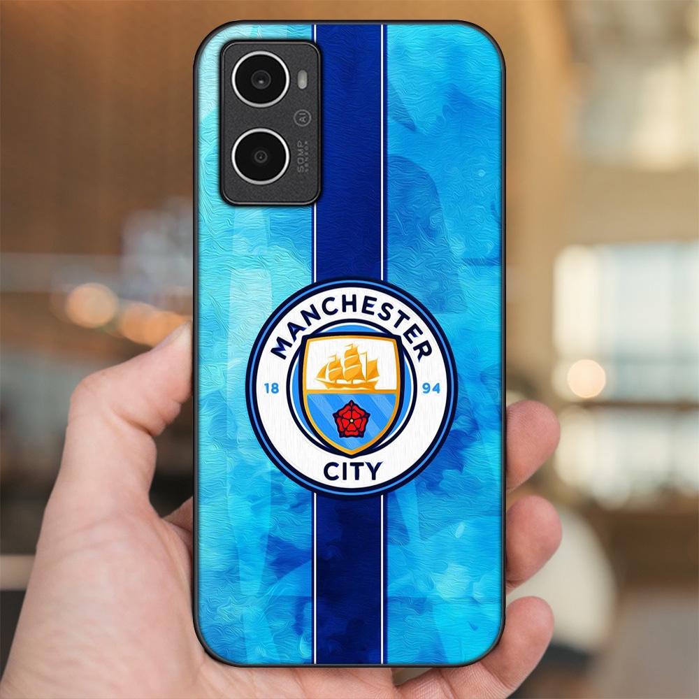 Ốp lưng Oppo A96 4G viền đen in hình Manchester City MC