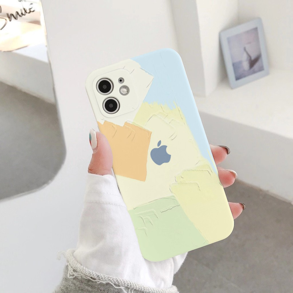 Ốp lưng iphone cạnh vuông BVC màu trái cây 6plus/6s/6splus/7/7plus/8/8plus/x/xr/xs/11/12/pro/max/plus/promax-Awifi A1-18 | BigBuy360 - bigbuy360.vn