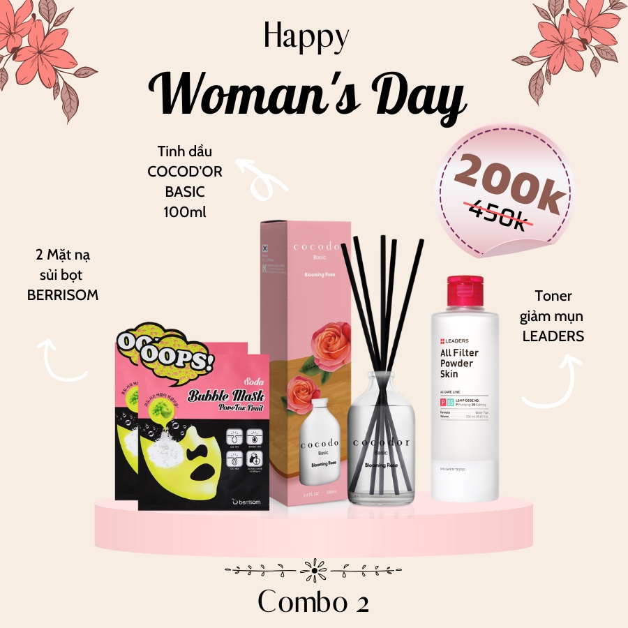 / Woman's Day/ Combo quà tặng dành cho người phụ nữ bạn yêu thương ngày Quốc Tế Phụ Nữ 8-3