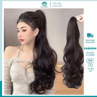 Tóc giả đẹp ❤️freeship❤️ tóc giả ngoặm xoăn đuôi 60cm