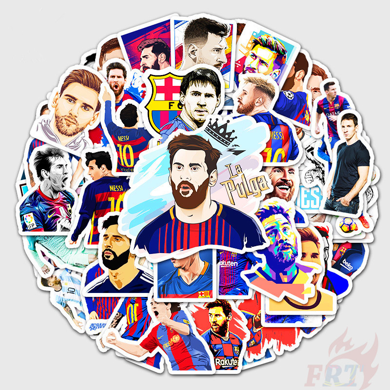 ❉ Leo Messi Series 02 - Famous Football Sports Player Superstar Stickers ❉ 50Pcs/Set Fans Collection Waterproof DIY Fashion Decals Doodle Stickers