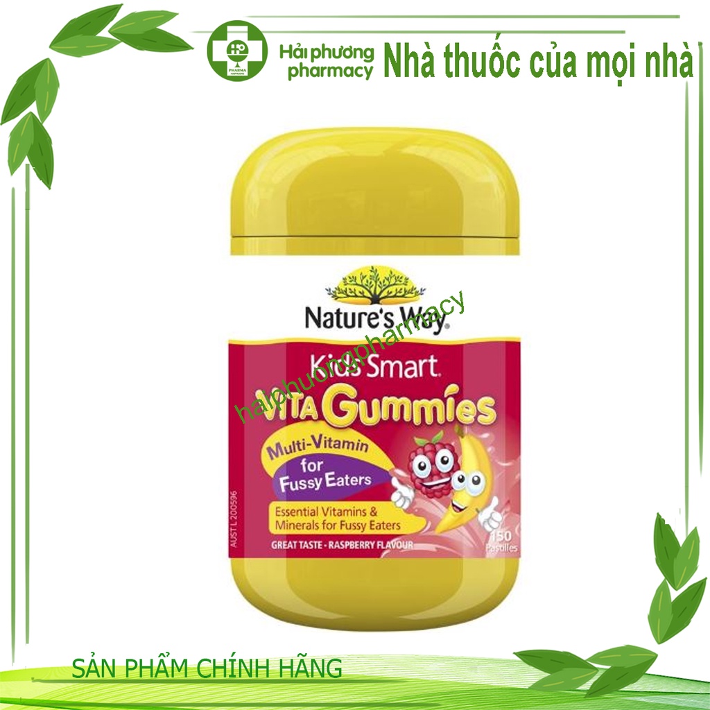 Viên dẻo vitamin tổng hợp cho trẻ biếng ăn Nature’s Way Kids Smart Vita Gummies kích thích ăn ngon