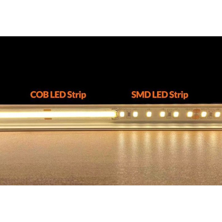 Cuộn LED Dán COB 5m/cuộn Có Độ Sáng Cao 70W, 512Led/m 24V Không Có Điểm Mù, Độ Dẻo Dai Cao, Chống Gãy Gập