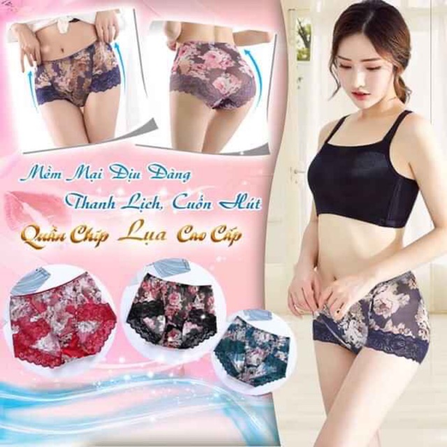 Quần lót hoa 3D ren lụa Cao Cấp Quyến Rũ