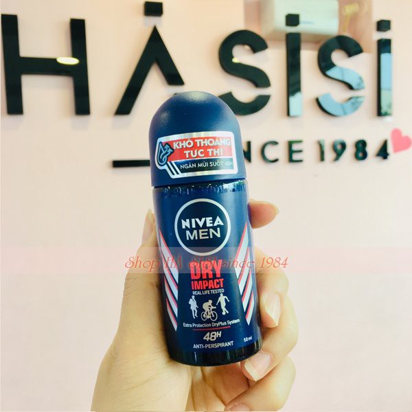 Lăn Khử Mùi Khô Thoáng Nivea - Men Dry Impact Anti-Perspirant 50ml