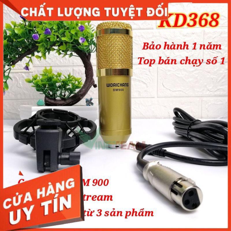 Micro karaoke thu âm BM900 hát cực hay giá rẻ nhất