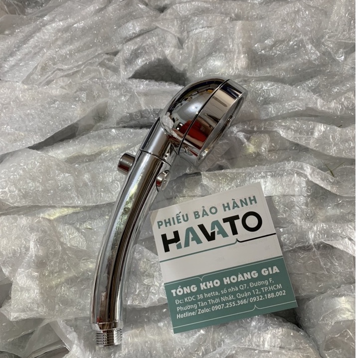Tay sen tắm tăng áp , Vòi hoa sen tăng áp mạ Crom 3 chế độ có dây sen và đế cài