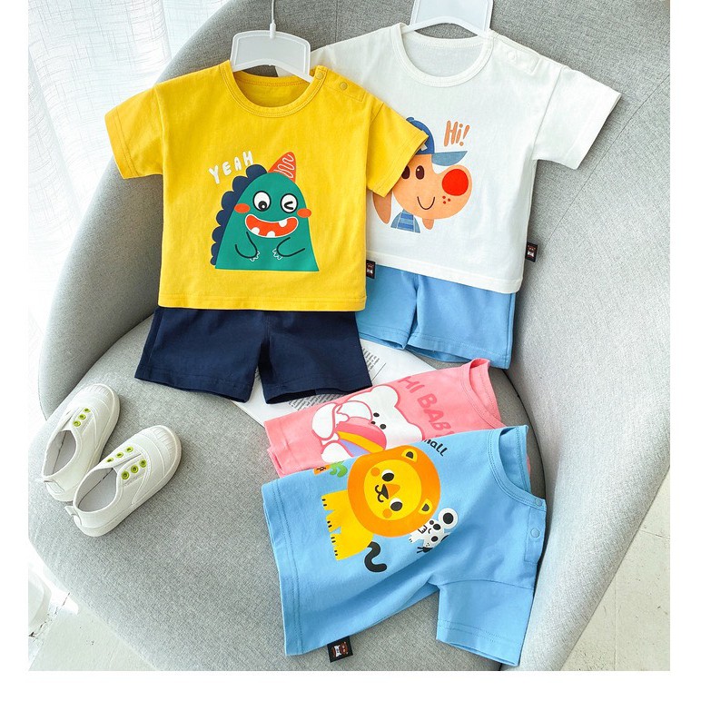 Bộ cotton bé trai giá rẻ 8-18kg