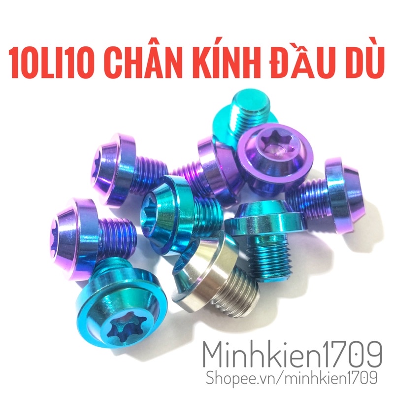 (GR5 XỊN) Ốc titan chân kính dù ren thuận và ren nghịch