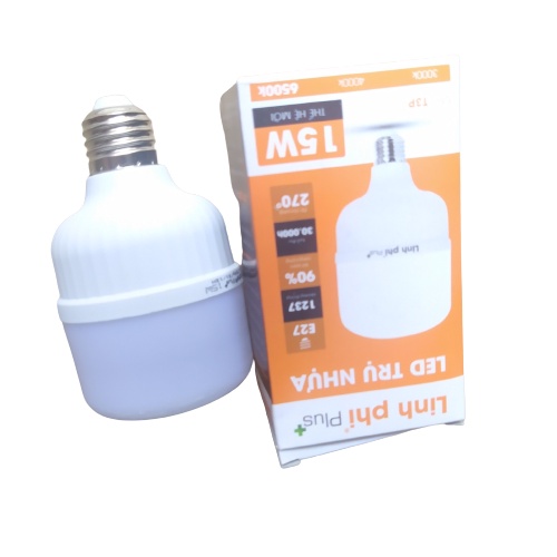 Bóng  đèn LED trụ 10W 15W 20W 30W 40W 50W 65W 5W Linh Phi Plus siêu sáng tiết kiệm điện BẢO HÀNH 6 THÁNG