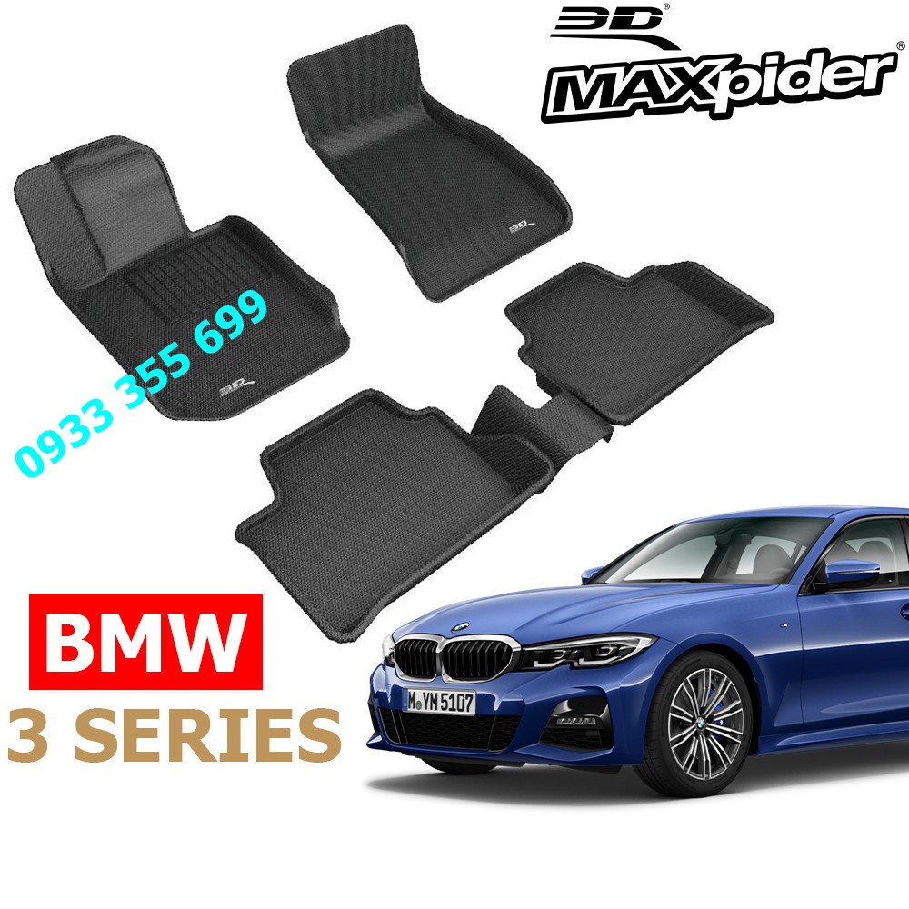 Thảm Lót Sàn BMW 3 series 320i/328i/330i/F30/G20 chính hãng 3D MAXpider KAGU