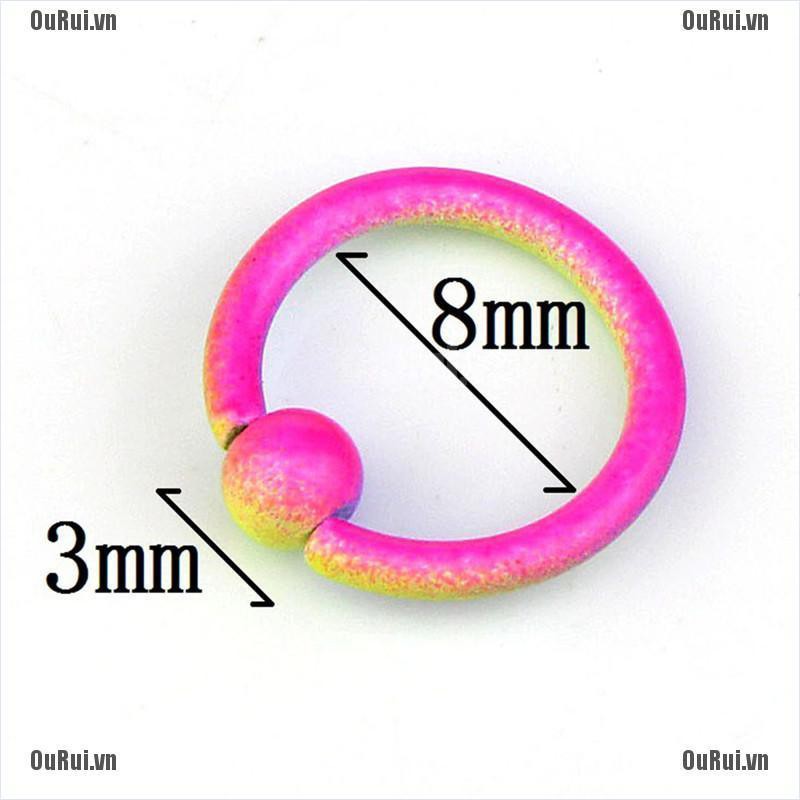 Bộ 10 Khuyên Mũi Tròn Thời Trang Cá Tính