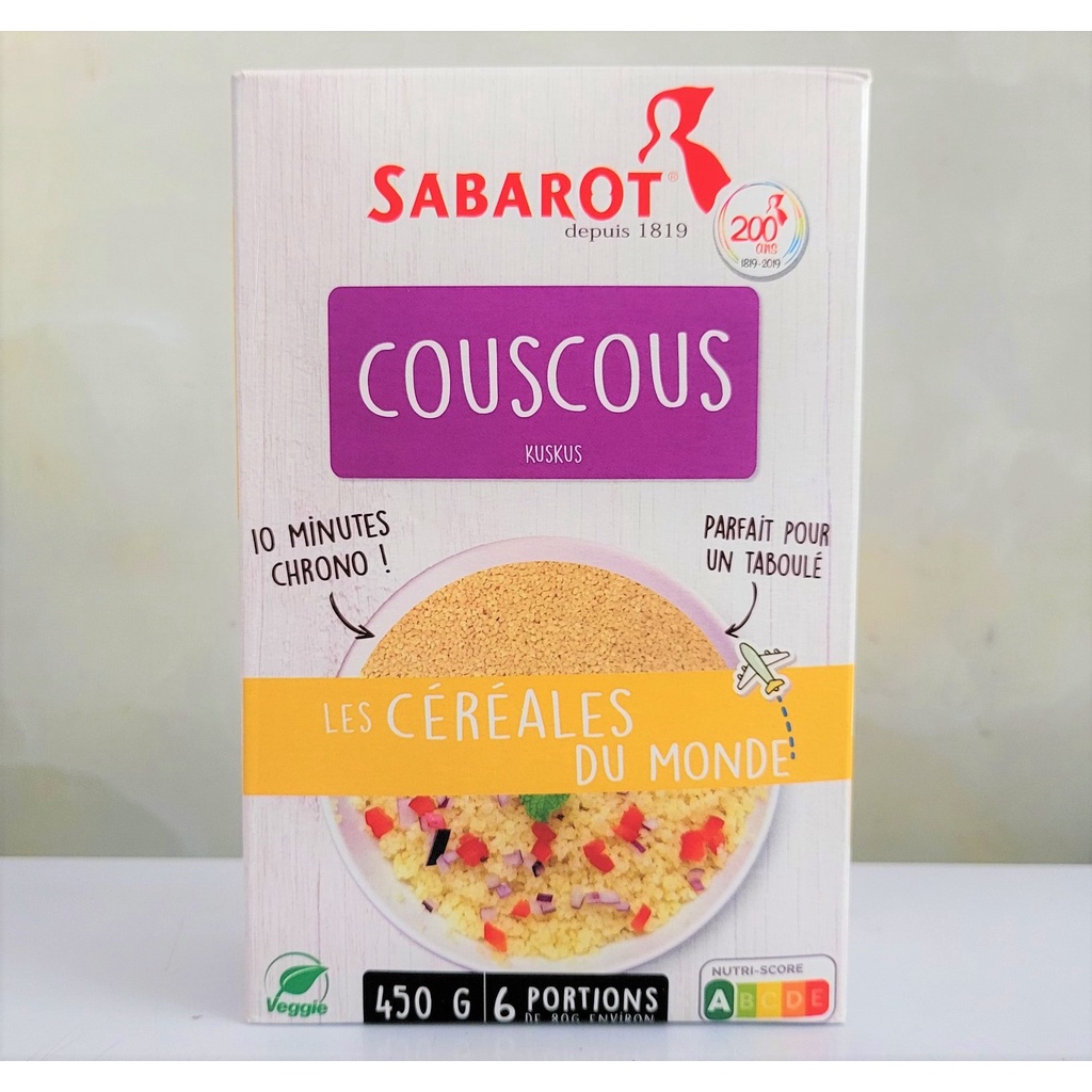 [Hộp 450g] HẠT LÚA MÌ CỨNG [France] SABAROT CousCous