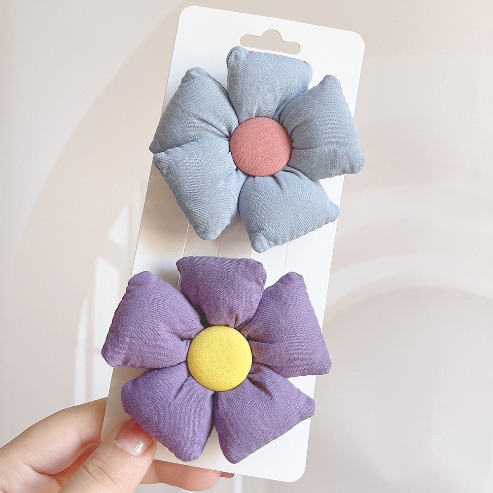 RainBow Bows Set 2 Kẹp Tóc Hình Nơ Hoạt Hình Dễ Thương Cho Bé Gái
