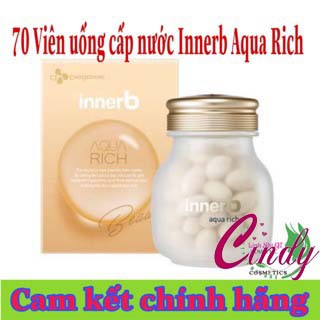 Viên Uống Cấp Nước Innerb Aqua Rich 70v Thêm Thành Phần Chống Nắng | BigBuy360 - bigbuy360.vn